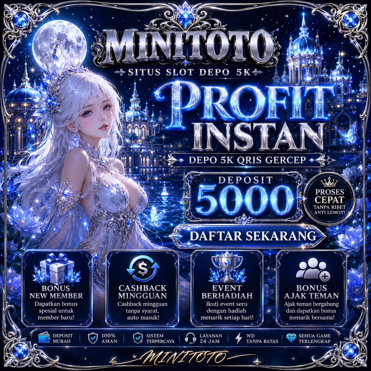 SLOT DEPO 5K : Situs Slot QRIS Gercep Deposit 5000 Profit Instan
